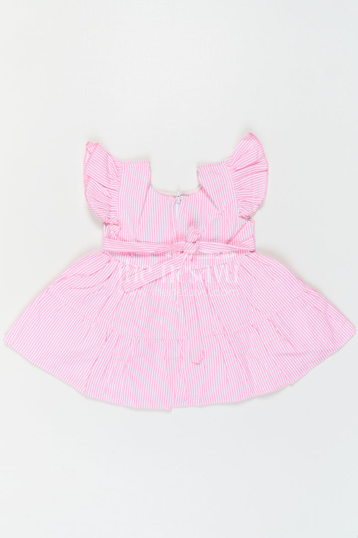 The Nesavu Baby Cotton Frocks Baby Girl Frock for Summer Wear and Everyday Comfort Nesavu Nesavu Baby Girl Sheer Cotton Frock For Summer Wear With Embroidery And Tiered Flare Everyday Dress