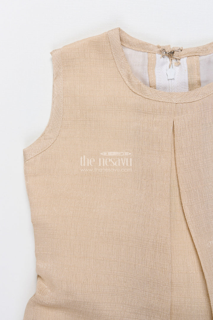 The Nesavu Girls Cotton Frock Baby Girl Frock with Embroidery for Birthdays and Festive Gatherings Nesavu Nesavu baby girl frock embroidered hem bolero festive birthdays occasions