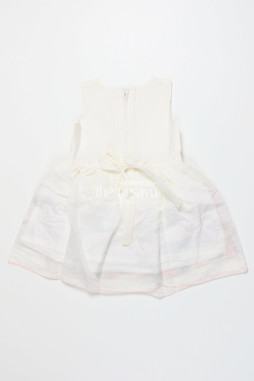 The Nesavu Girls Fancy Frock Baby Girl Frock with Jacket for Birthday and Festive Occasions Nesavu Nesavu baby girl frock layered jacket look birthday festive celebrations