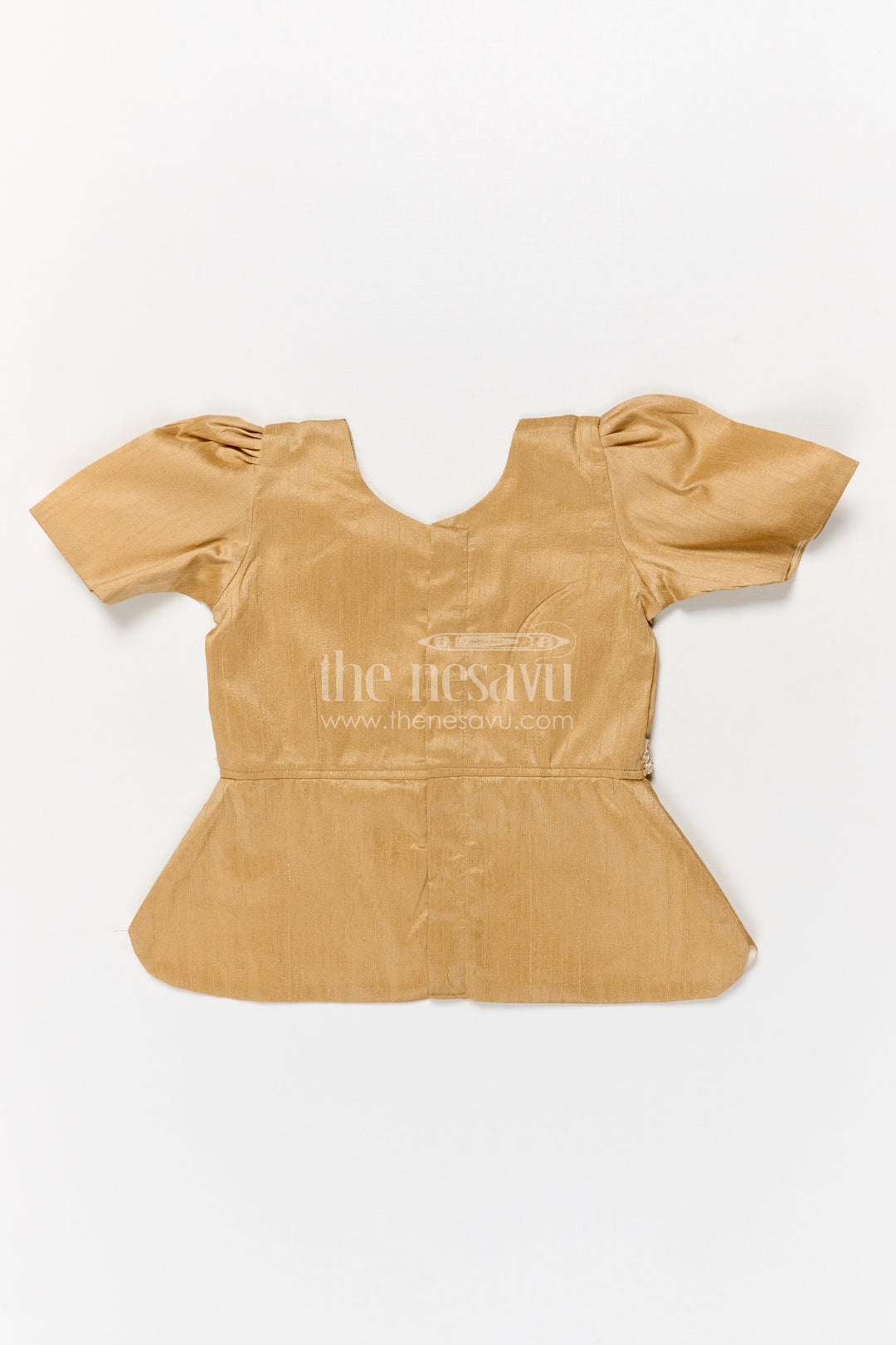 The Nesavu Pattu Pavadai Baby Girl Jacquard Pattu Pavadai Set for Festivals and Temple Wear Nesavu Nesavu baby girl jacquard pattu pavadai with scalloped blouse for temple festivals and weddings