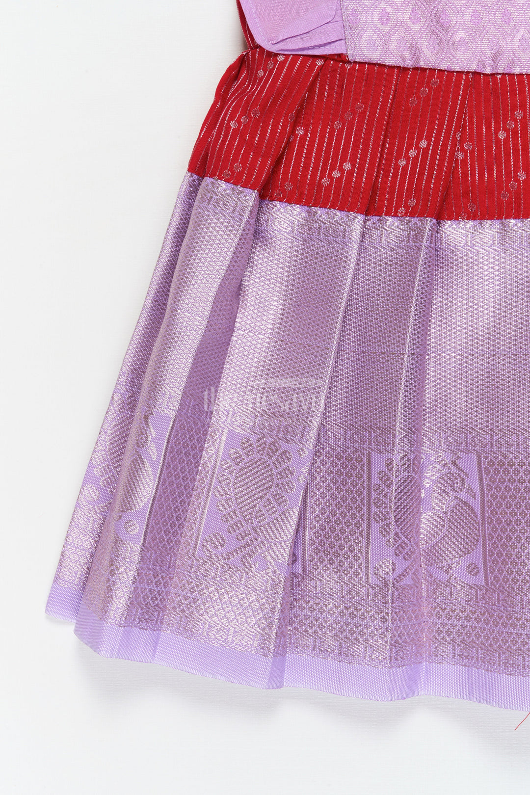 The Nesavu Girls Kanchi Silk Frock Baby Girl Kanchi Silk Frock for Festive Gatherings and Traditional Family Events Nesavu Nesavu baby girl Kanchi silk frock for ethnic functions, festivals, and cultural occasions