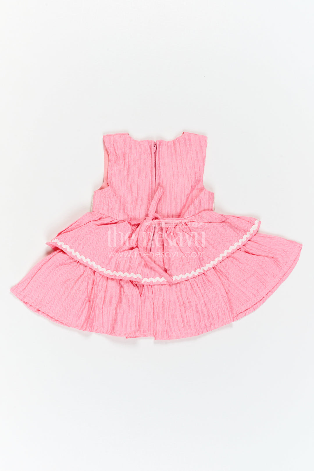 The Nesavu Baby Cotton Frocks Baby Girl Layered Frock for Birthdays and Cheerful Outings Nesavu Nesavu Baby Girl Layered Cotton Frock For Birthdays And Playful Family Celebrations