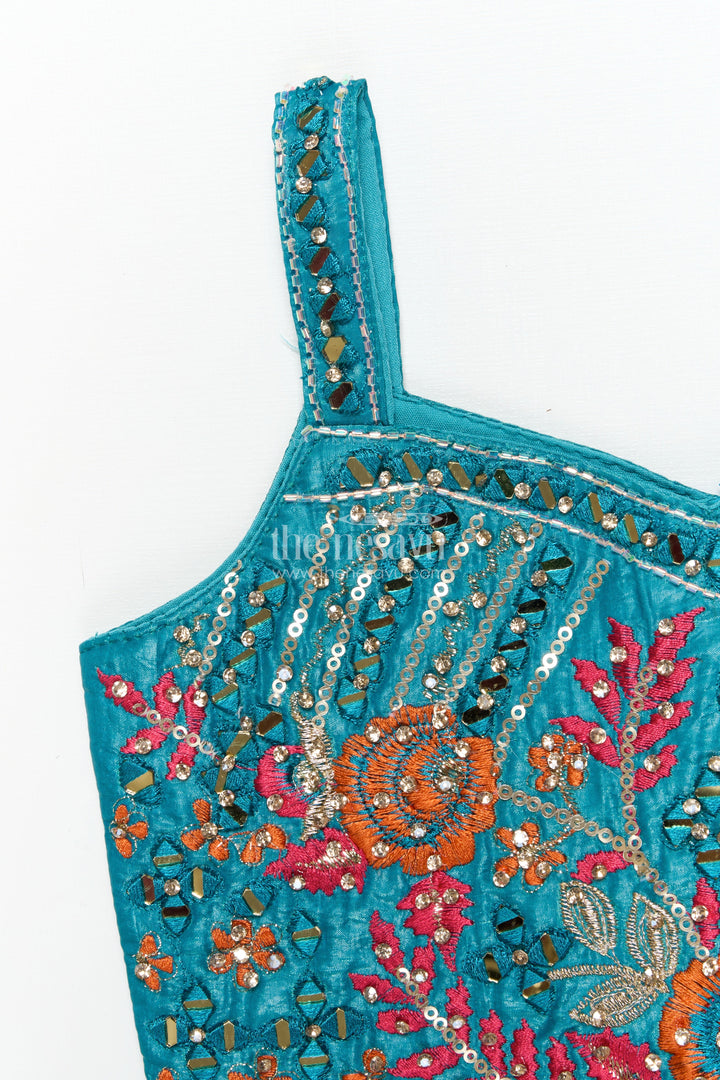 The Nesavu Girls Lehenga Choli Baby Girl Lehenga Choli Set for Weddings and Festive Functions Nesavu Nesavu baby girl lehenga choli set viscose silk weddings grand festive occasions
