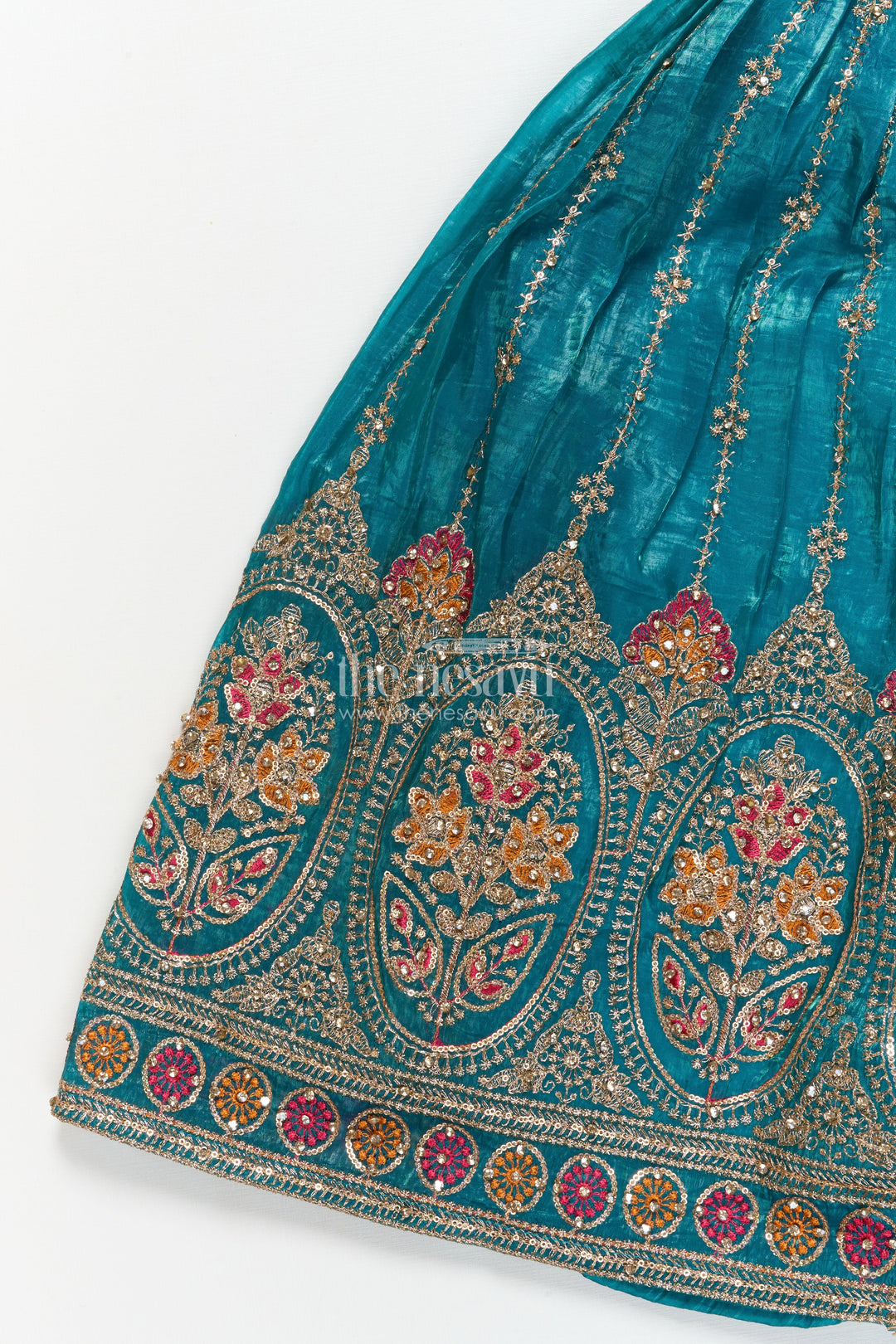 The Nesavu Girls Lehenga Choli Baby Girl Lehenga Choli Set for Weddings and Festive Functions Nesavu Nesavu baby girl lehenga choli set viscose silk weddings grand festive occasions