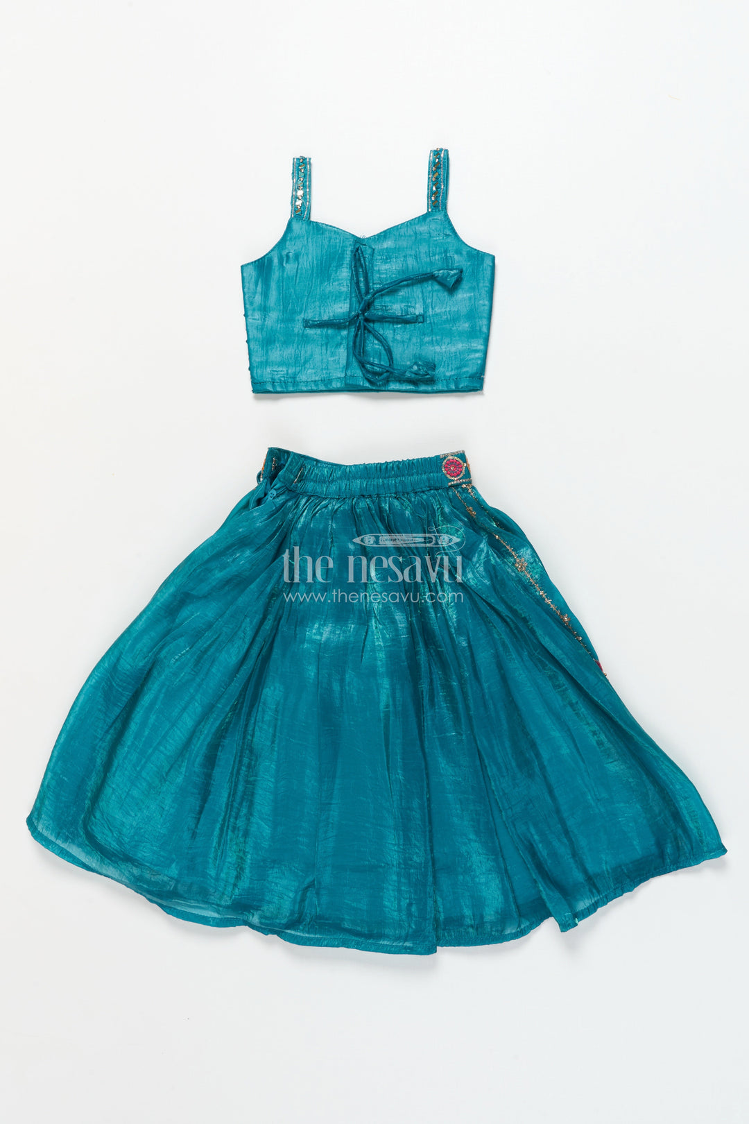 The Nesavu Girls Lehenga Choli Baby Girl Lehenga Choli Set for Weddings and Festive Functions Nesavu Nesavu baby girl lehenga choli set viscose silk weddings grand festive occasions