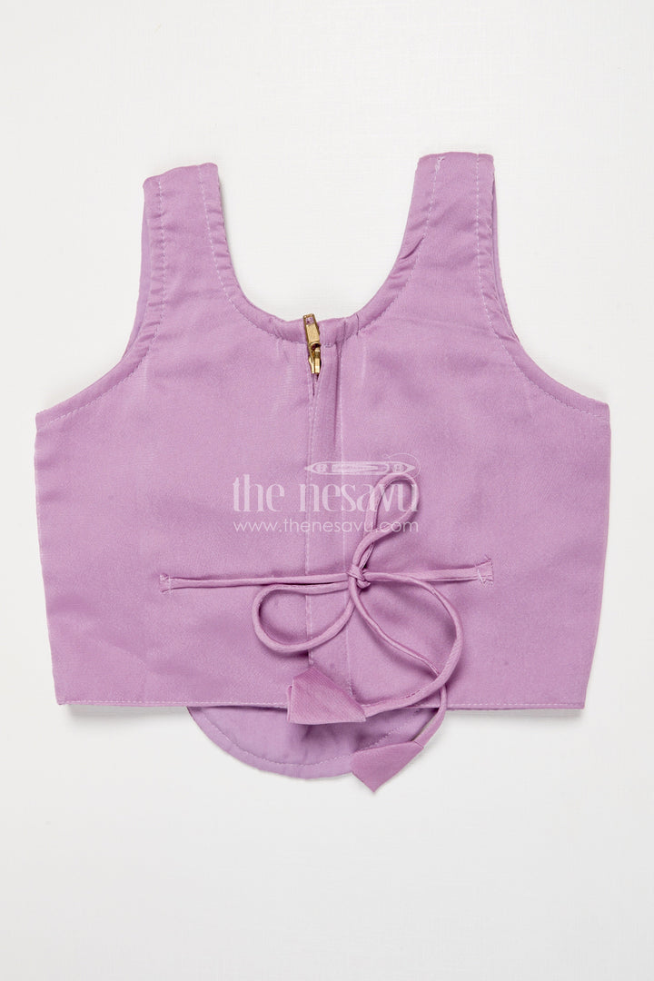 The Nesavu Girls Fancy Lehenga Baby Girl Lehenga for Weddings and First Birthday Celebrations Nesavu Nesavu baby girl lehenga georgette designer embroidery  ideal weddings birthdays