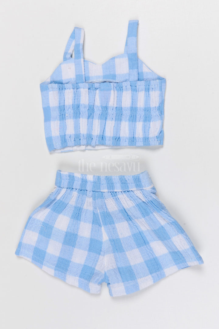 The Nesavu Baby Casual Sets Baby Girl Muslin Cotton Co Ord Set for Summer Outings Nesavu Nesavu Baby Girl Muslin Cotton Co Ord Set For Summer Outings Playdates And Casual Wear