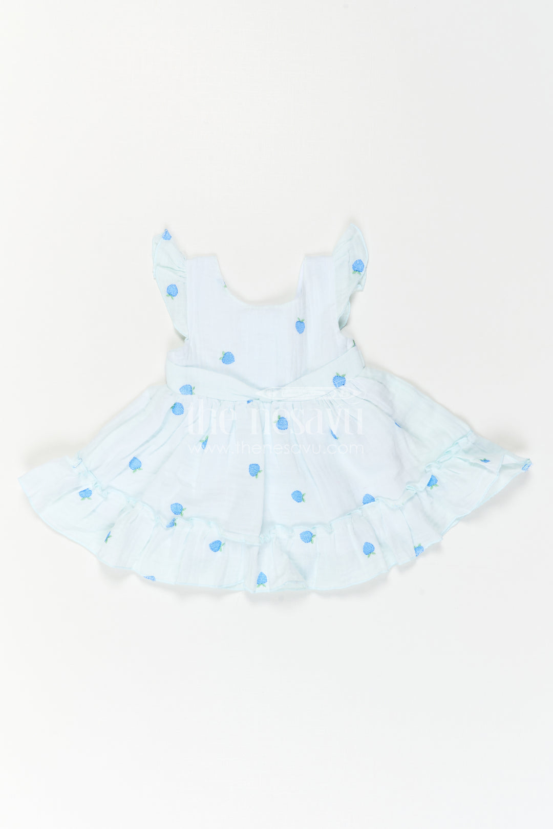 The Nesavu Baby Cotton Frocks Baby Girl Muslin Frock for Holiday Photos and Playful Days Nesavu Nesavu Baby Girl Muslin Cotton Frock With Embroidered Details For Holidays And Celebrations