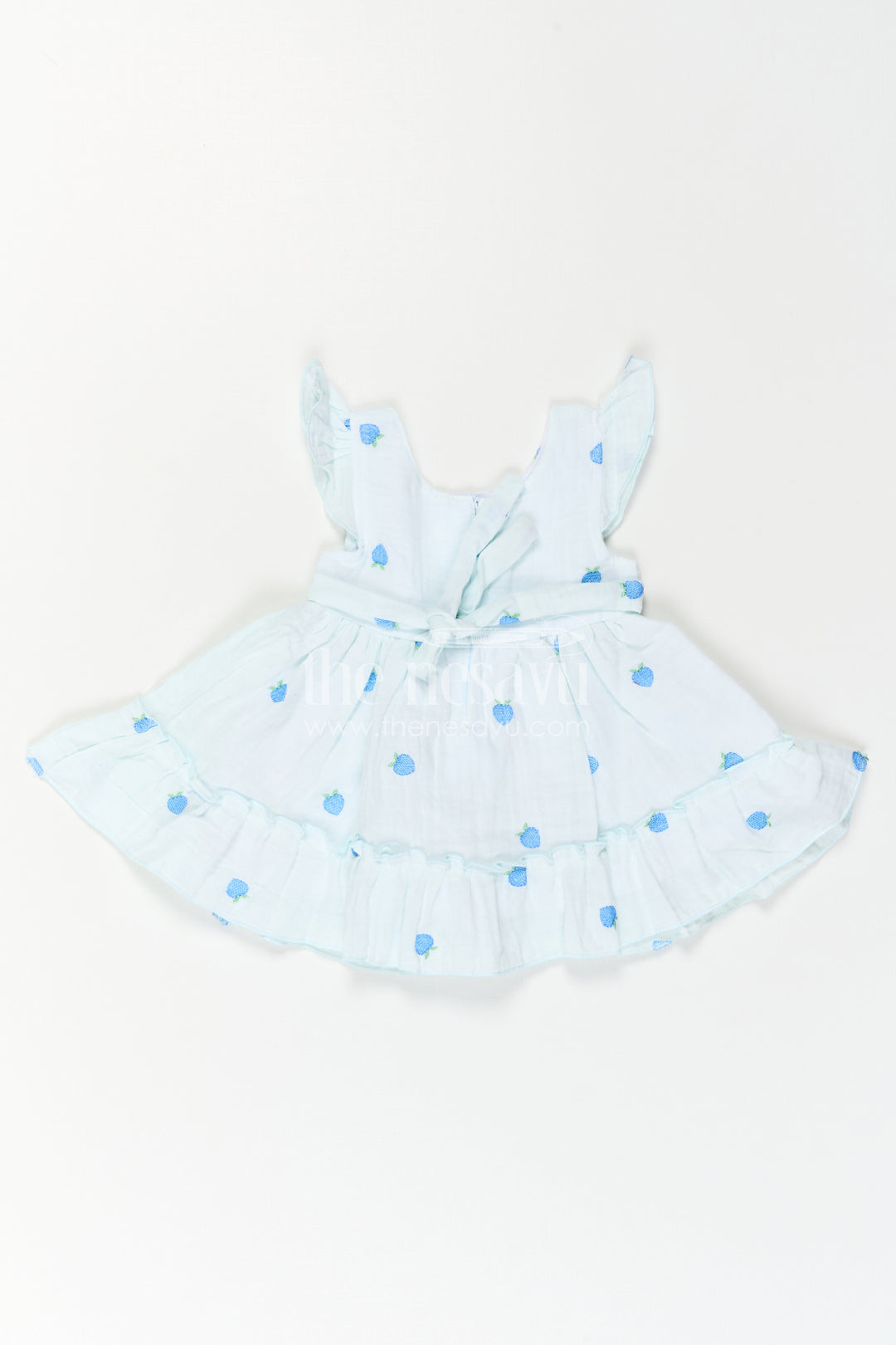 The Nesavu Baby Cotton Frocks Baby Girl Muslin Frock for Holiday Photos and Playful Days Nesavu Nesavu Baby Girl Muslin Cotton Frock With Embroidered Details For Holidays And Celebrations