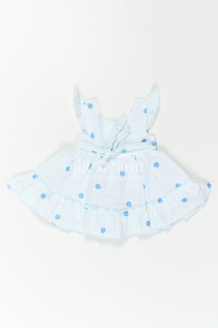 The Nesavu Baby Cotton Frocks Baby Girl Muslin Frock for Holiday Photos and Playful Days Nesavu Nesavu Baby Girl Muslin Cotton Frock With Embroidered Details For Holidays And Celebrations