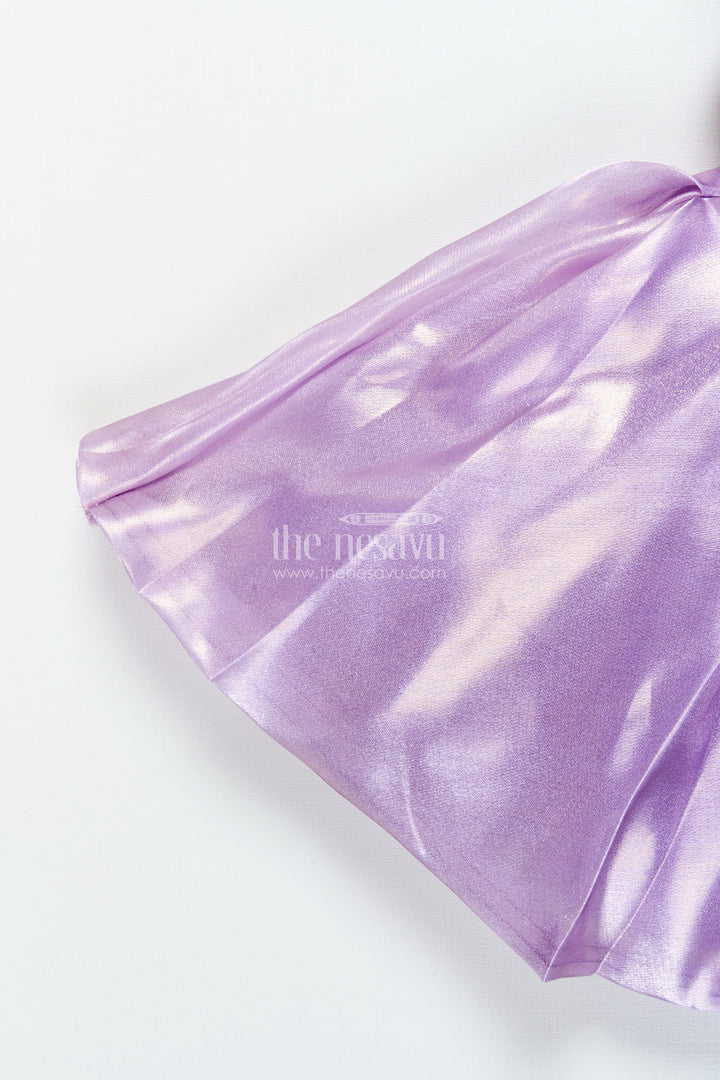 The Nesavu Girls Fancy Party Frock Baby Girl Organza Party Frock for Birthdays and Celebrations Nesavu Nesavu baby girl organza frock birthdays party celebrations flared design