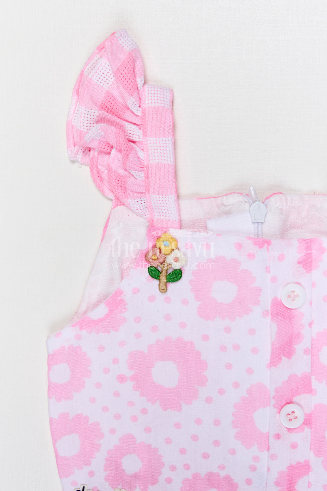 The Nesavu Baby Casual Sets Baby Girl Outfit Set for Summer Outings and Toddler Playtime Nesavu Nesavu baby girl cotton outfit set for toddler summer outings and playtime with digital print casual wear