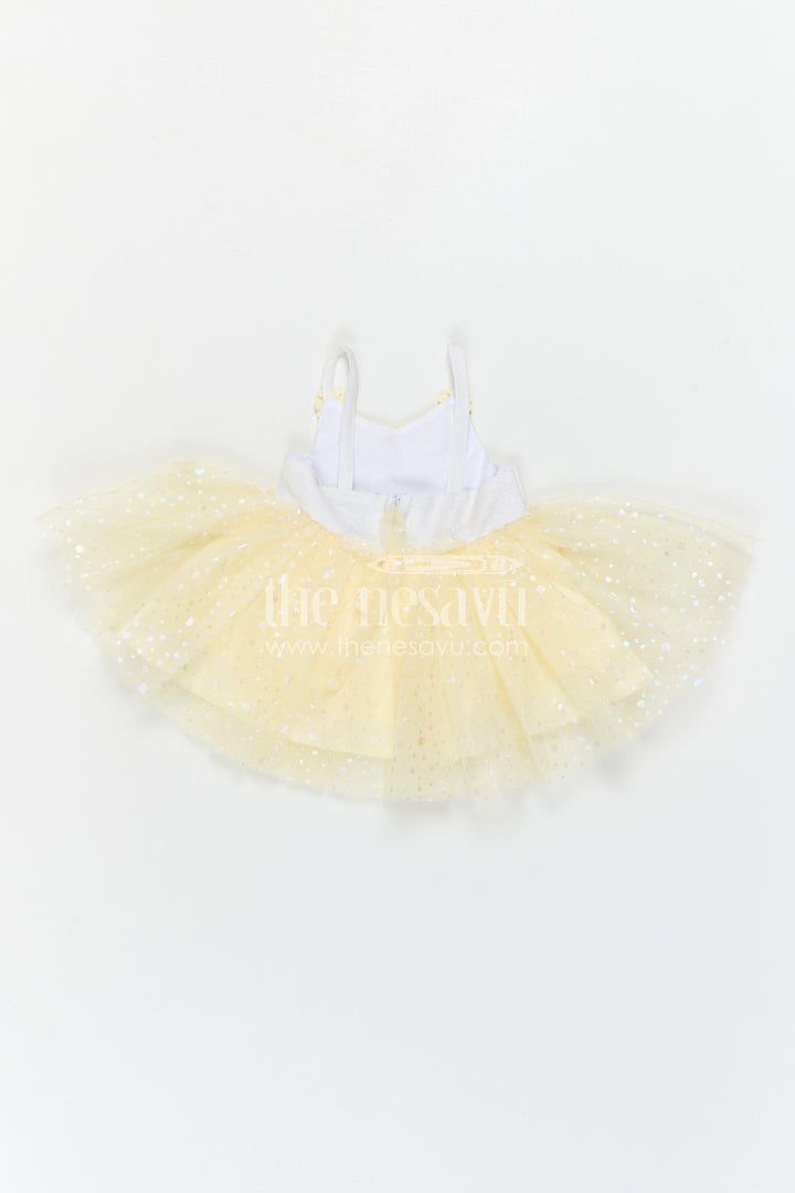 The Nesavu Girls Fancy Party Frock Baby Girl Party Frock for Birthdays and Evening Celebrations Nesavu Nesavu Baby Girl Party Frock For Birthdays And Evening Celebrations With Shimmer Bodice And Soft Net Flare