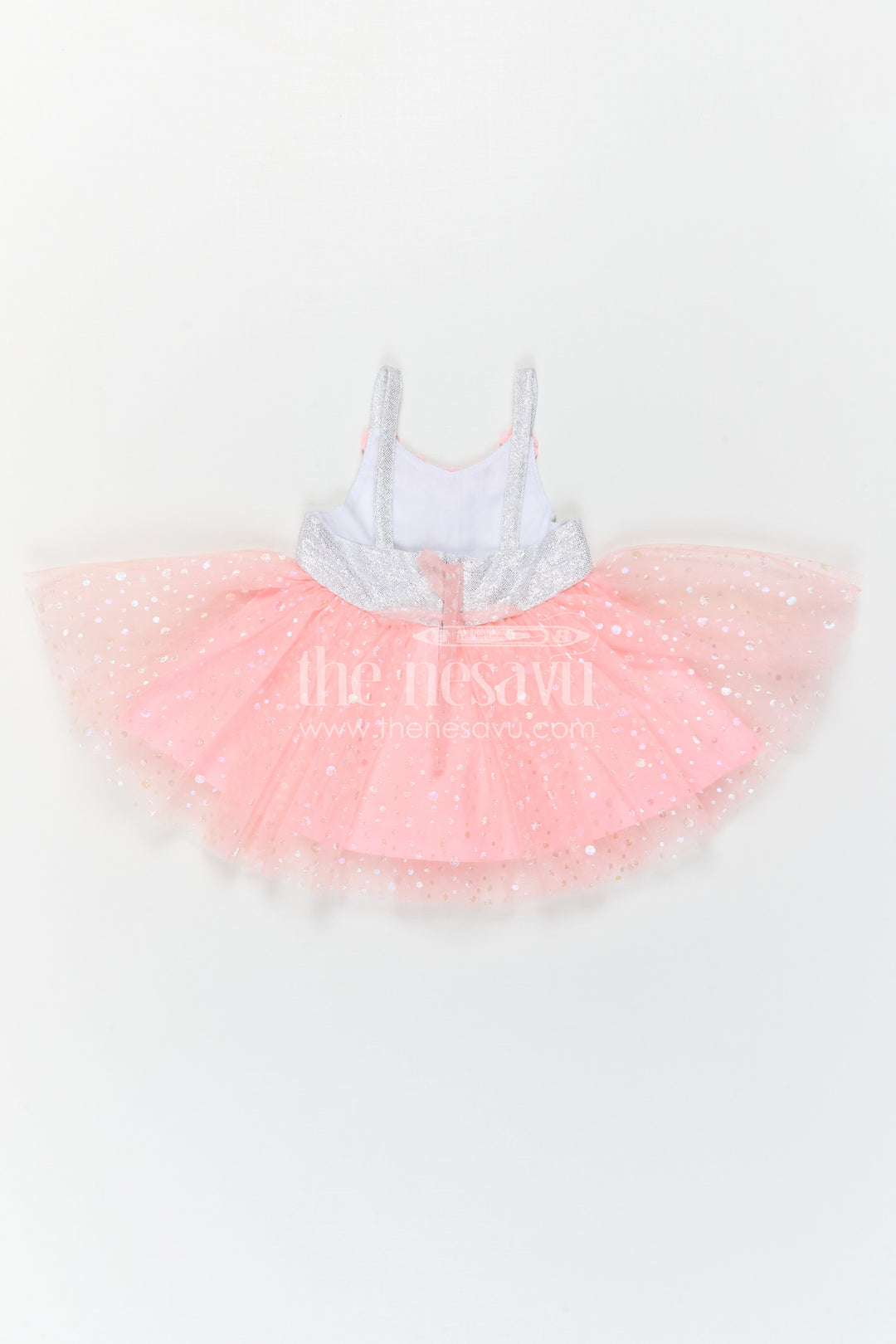 The Nesavu Girls Fancy Party Frock Baby Girl Party Frock for Birthdays and Events Nesavu Nesavu Baby Girl Party Frock For Birthdays And Celebrations With Shimmer Bodice And Soft Net Flare