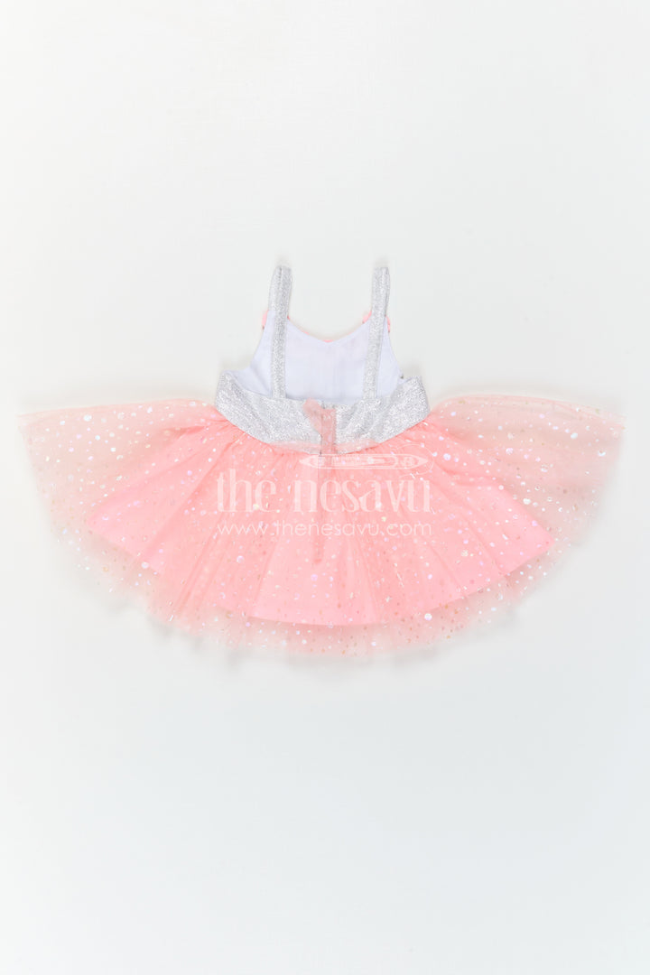 The Nesavu Girls Fancy Party Frock Baby Girl Party Frock for Birthdays and Events Nesavu Nesavu Baby Girl Party Frock For Birthdays And Celebrations With Shimmer Bodice And Soft Net Flare