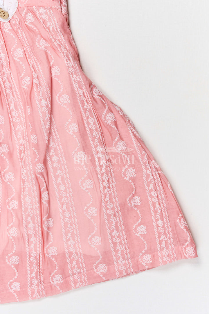 The Nesavu Girls Cotton Frock Baby Girl Party Frock for Birthdays and Special Events Nesavu Nesavu baby girl georgette party frock for birthdays and festive occasions with thread embroidery