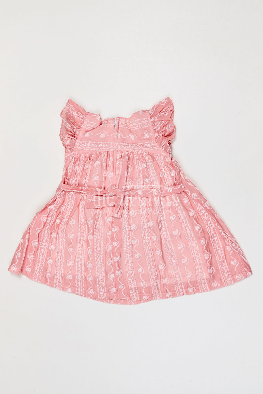 The Nesavu Girls Cotton Frock Baby Girl Party Frock for Birthdays and Special Events Nesavu Nesavu baby girl georgette party frock for birthdays and festive occasions with thread embroidery