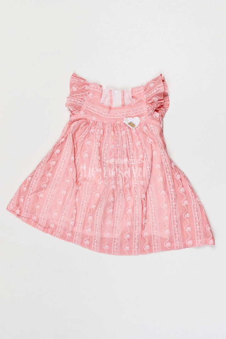 The Nesavu Girls Cotton Frock Baby Girl Party Frock for Birthdays and Special Events Nesavu Nesavu baby girl georgette party frock for birthdays and festive occasions with thread embroidery