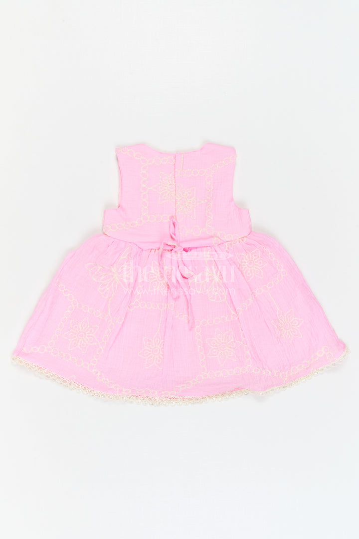 The Nesavu Baby Cotton Frocks Baby Girl Party Frock for Playful Outings and Celebrations Nesavu Nesavu Baby Girl Embroidered Frock For Playful Celebrations And Family Outings