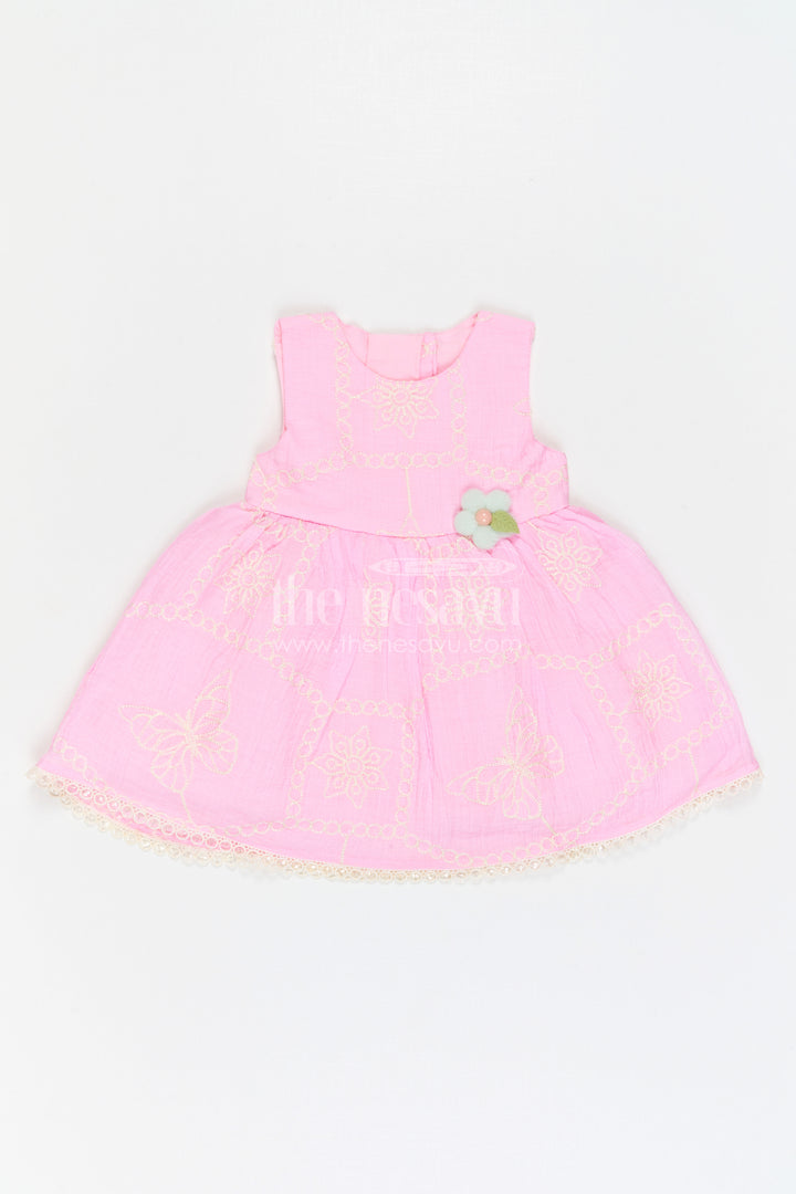 The Nesavu Baby Cotton Frocks Baby Girl Party Frock for Playful Outings and Celebrations Nesavu Nesavu Baby Girl Embroidered Frock For Playful Celebrations And Family Outings