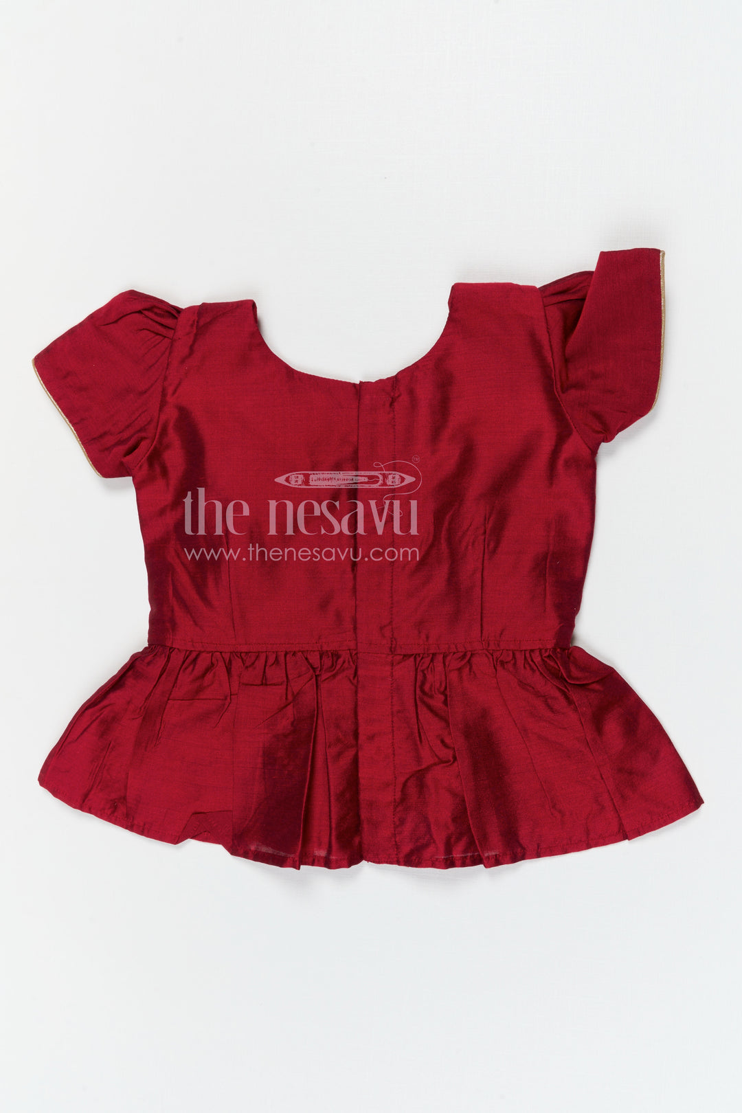 The Nesavu Pattu Pavadai Baby Girl Pattu Pavadai for Festival Celebrations and Wedding Nesavu Nesavu baby girl pattu pavadai for weddings and festive celebrations with semi banaras silk and rich border design