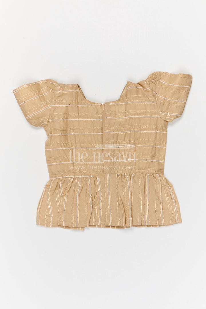 The Nesavu Pattu Pavadai Baby Girl Pattu Pavadai for Festivals and Temple Visits Nesavu Nesavu baby girl Banaras art silk pattu pavadai for festivals and temple visits with grand zari border