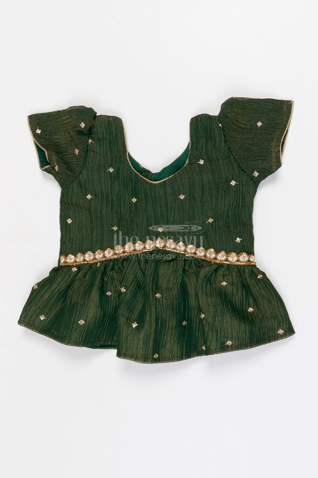 The Nesavu Pattu Pavadai Baby Girl Pattu Pavadai for Festive Celebrations and Weddings Nesavu Nesavu Baby Girl Pattu Pavadai Semi Banaras Silk Dress For Weddings And Festivals