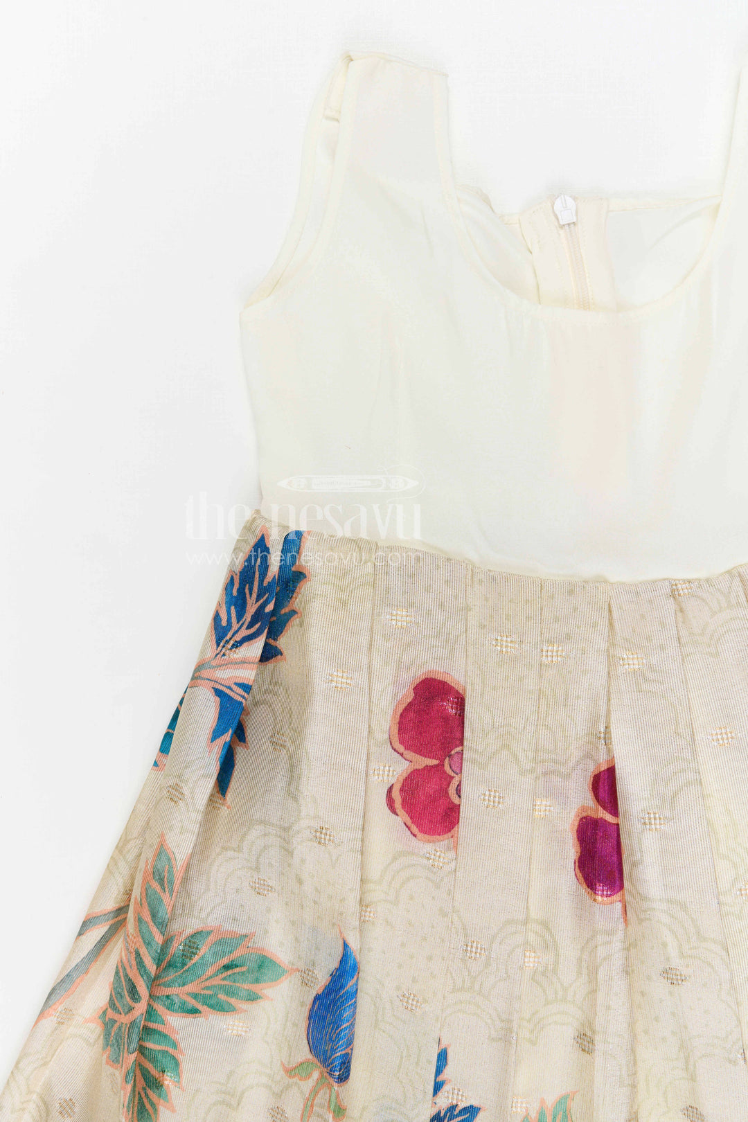 The Nesavu Pattu Pavadai Baby Girl Pattu Pavadai for Festive Occasions and Traditional Wear Nesavu Nesavu baby girl pattu pavadai for festive occasions with semi banaras silk and digital print traditional outfit