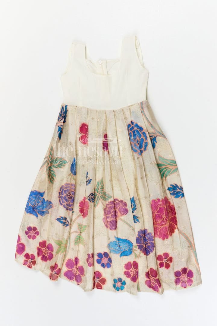 The Nesavu Pattu Pavadai Baby Girl Pattu Pavadai for Festive Occasions and Traditional Wear Nesavu Nesavu baby girl pattu pavadai for festive occasions with semi banaras silk and digital print traditional outfit