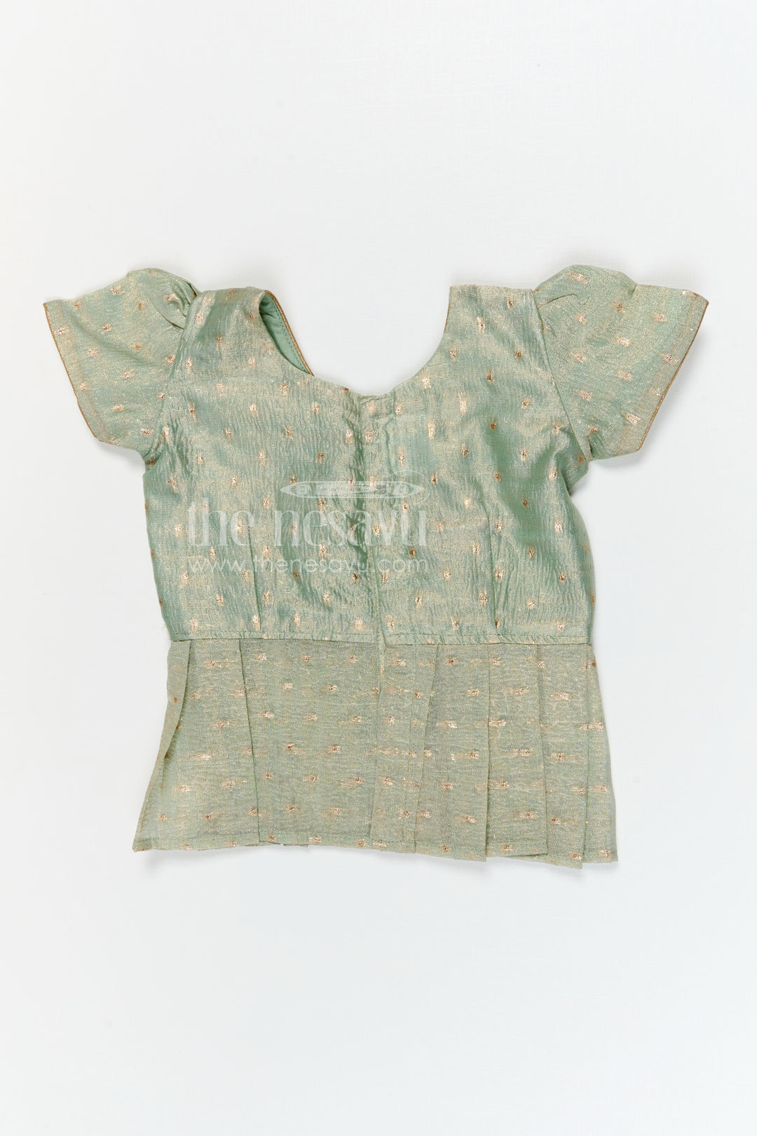 The Nesavu Pattu Pavadai Baby Girl Pattu Pavadai for Festive Occasions and Traditional Wear Nesavu Nesavu baby girl pattu pavadai for festive occasions with semi banaras silk and digital print traditional outfit