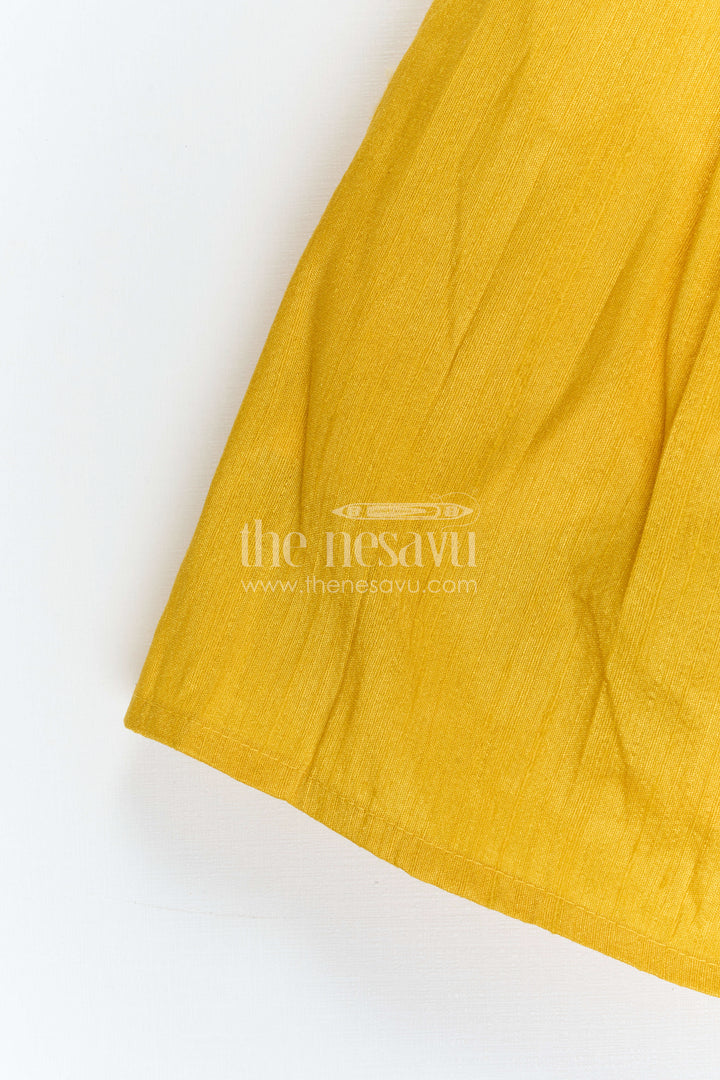The Nesavu Pattu Pavadai Baby Girl Pattu Pavadai for Naming Ceremony and Festive Photos Nesavu Nesavu Baby Girl Pattu Pavadai With Paithani Blouse For Festive And Wedding Celebrations