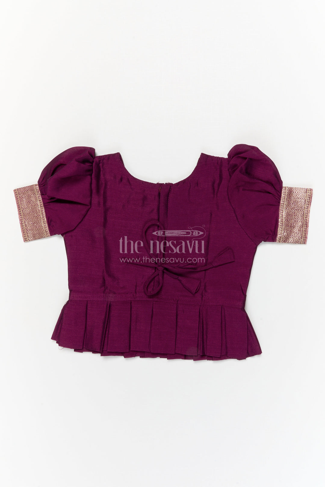 The Nesavu Pattu Pavadai Baby Girl Pattu Pavadai for Temple Visits and Traditional Festivals Nesavu Nesavu baby girl pattu pavadai with zari border and embroidered blouse for temple and festive occasions