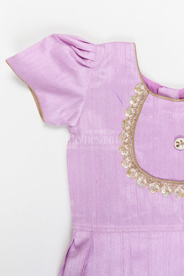 The Nesavu Pattu Pavadai Baby Girl Pattu Pavadai for Traditional Functions and Birthdays Nesavu Nesavu Baby Girl Pattu Pavadai Semi Banaras Silk Dress For Traditional Celebrations