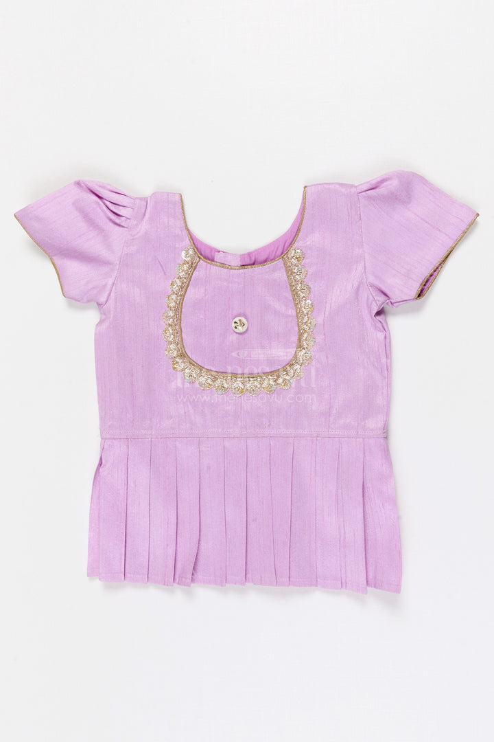 The Nesavu Pattu Pavadai Baby Girl Pattu Pavadai for Traditional Functions and Birthdays Nesavu Nesavu Baby Girl Pattu Pavadai Semi Banaras Silk Dress For Traditional Celebrations