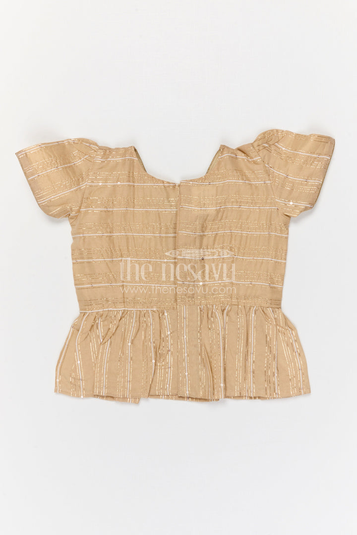 The Nesavu Pattu Pavadai Baby Girl Pattu Pavadai for Wedding and Festival Celebrations Nesavu 18 (2Y) / Red / Banarasi GPP372B-18 Nesavu baby girl pattu pavadai for weddings and festivals with Banaras art silk zari border