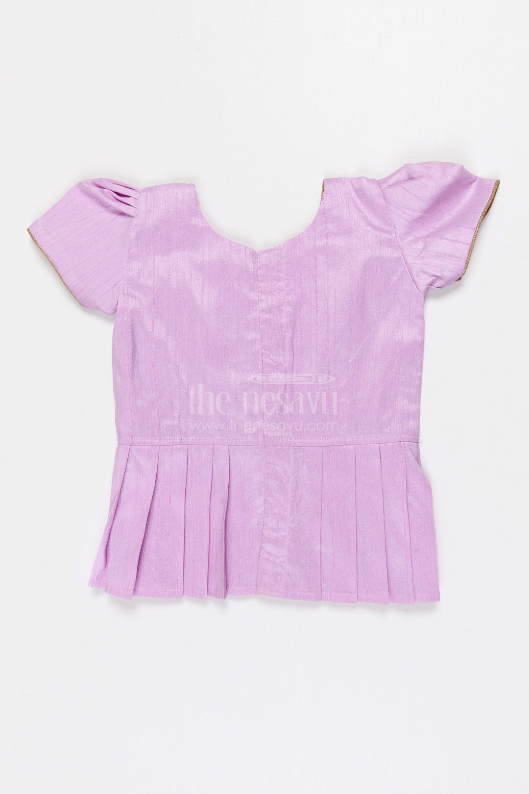 The Nesavu Pattu Pavadai Baby Girl Pattu Pavadai for Weddings and Festival Celebrations Nesavu Nesavu Baby Girl Pattu Pavadai Semi Banaras Art Silk Dress For Weddings And Festivals