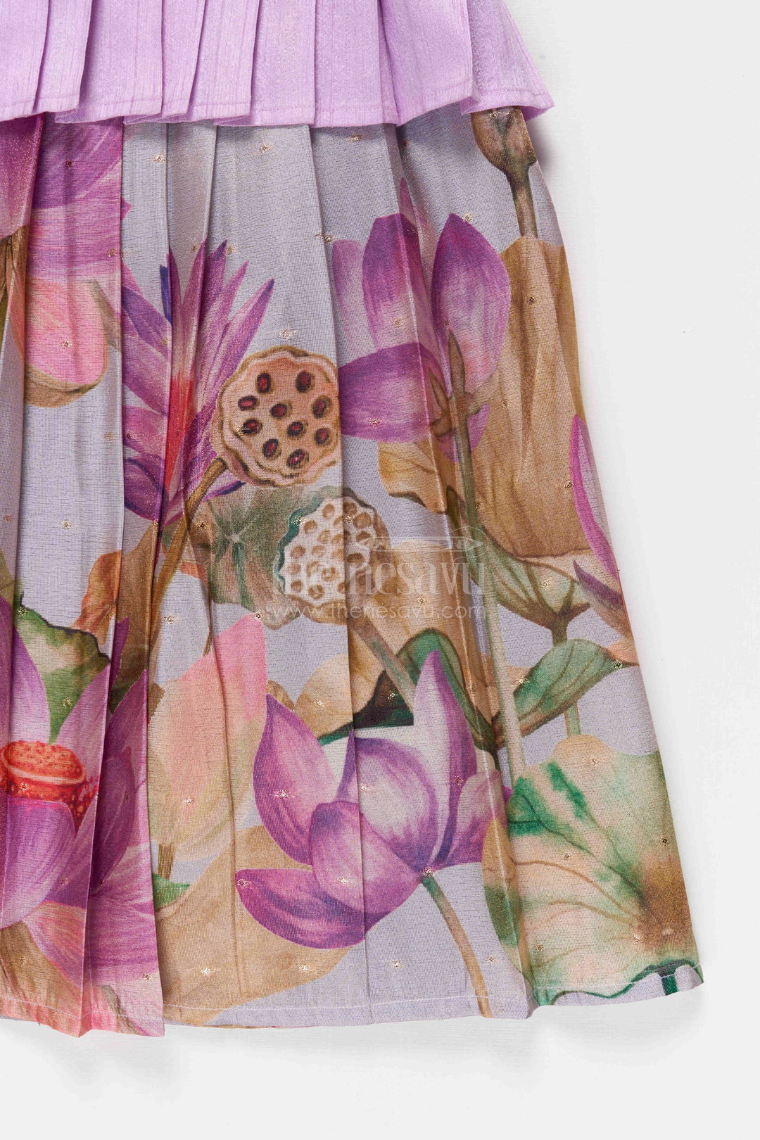 The Nesavu Pattu Pavadai Baby Girl Pattu Pavadai for Weddings and Festival Celebrations Nesavu Nesavu Baby Girl Pattu Pavadai Semi Banaras Art Silk Dress For Weddings And Festivals