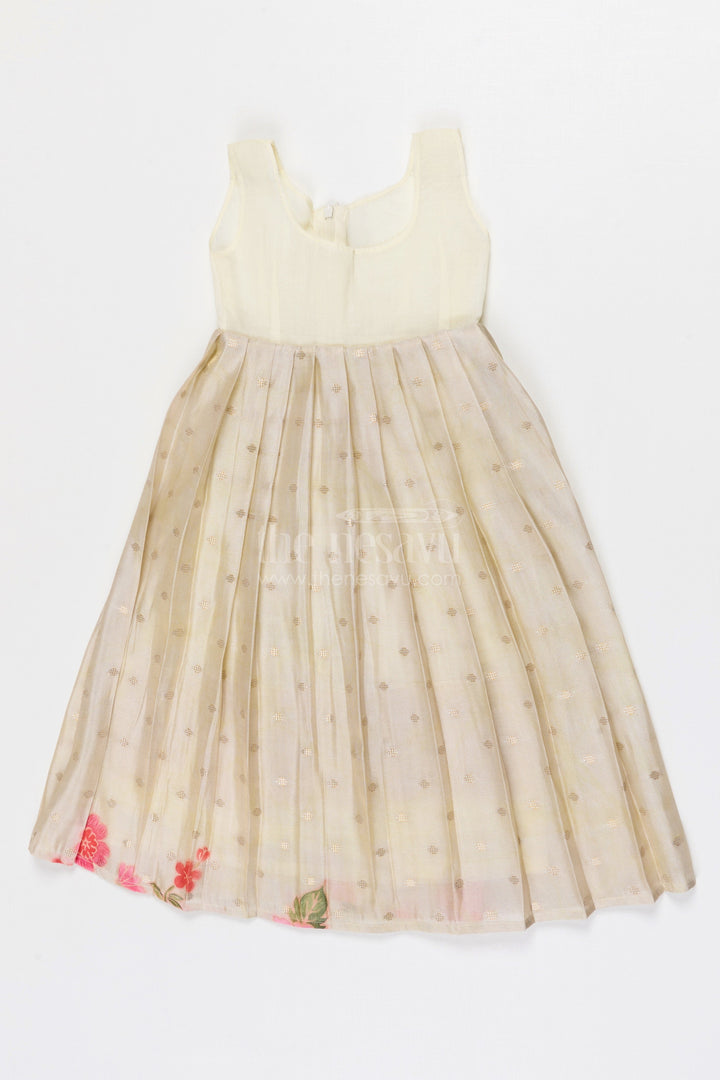 The Nesavu Pattu Pavadai Baby Girl Pattu Pavadai for Weddings and Festive Functions Nesavu Nesavu Baby Girl Pattu Pavadai Semi Banaras Silk Dress For Weddings And Festivals