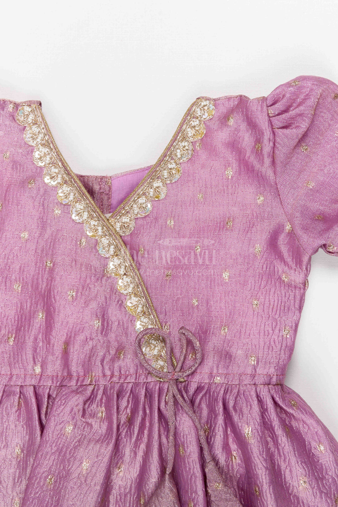 The Nesavu Pattu Pavadai Baby Girl Pattu Pavadai for Weddings and Festive Functions Nesavu Nesavu Baby Girl Pattu Pavadai Semi Banaras Silk Dress For Weddings And Festivals