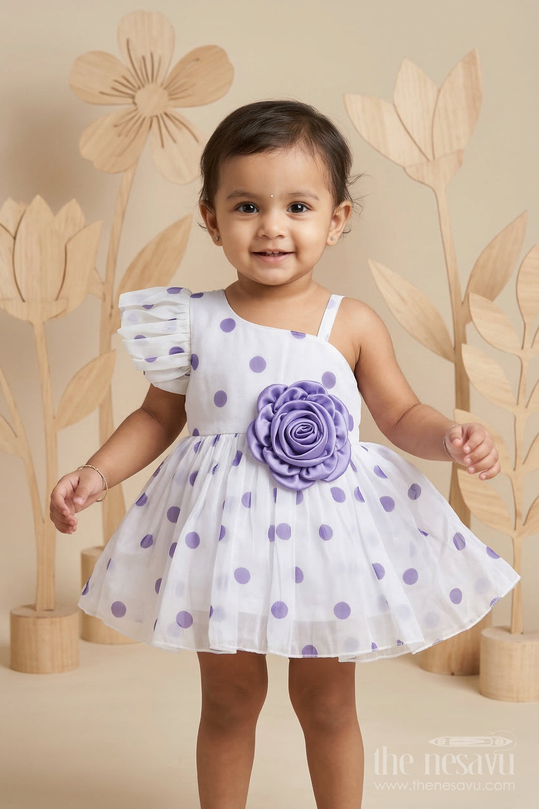 The Nesavu Baby Fancy Frock Baby Girl Satin Frock for Birthday Parties and Photo Moments Nesavu 14 (6M) / Blue / Satin BFJ963B-14 Nesavu baby girl satin party frock for birthdays photo shoots and special celebrations