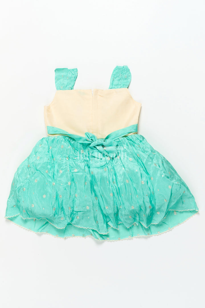 The Nesavu Silk Party Frock Baby Girl Silk Frock for Birthday Celebrations and Party Wear Nesavu Nesavu baby girl silk frock flared design birthday parties special occasions