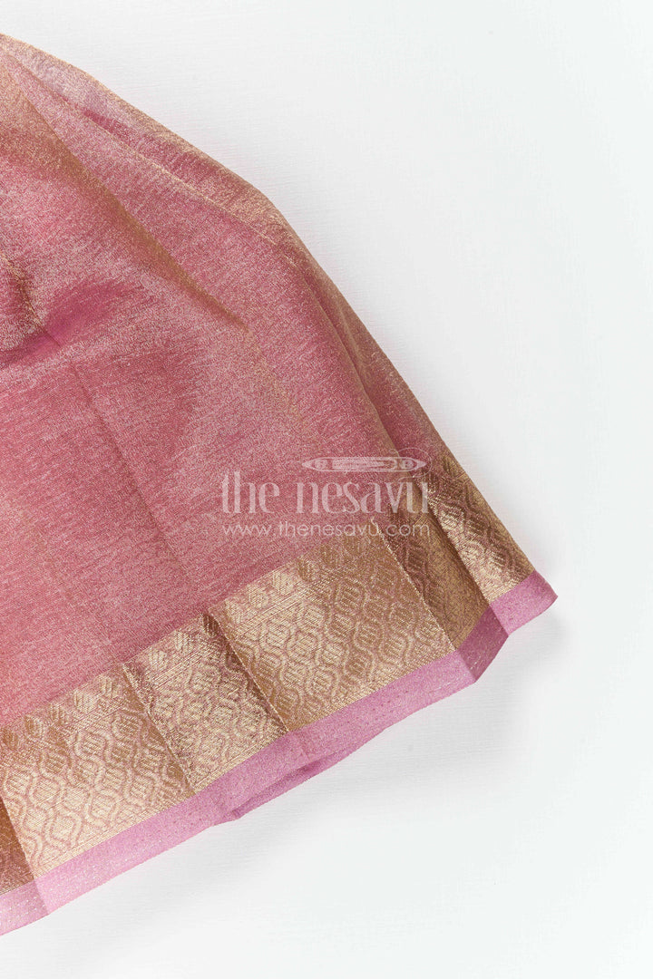 The Nesavu Silk Frock Baby Girl Silk Frock for Festive Birthday Celebrations Nesavu Nesavu Baby Girl Silk Frock With Zari Border For Festive Birthdays And Celebrations