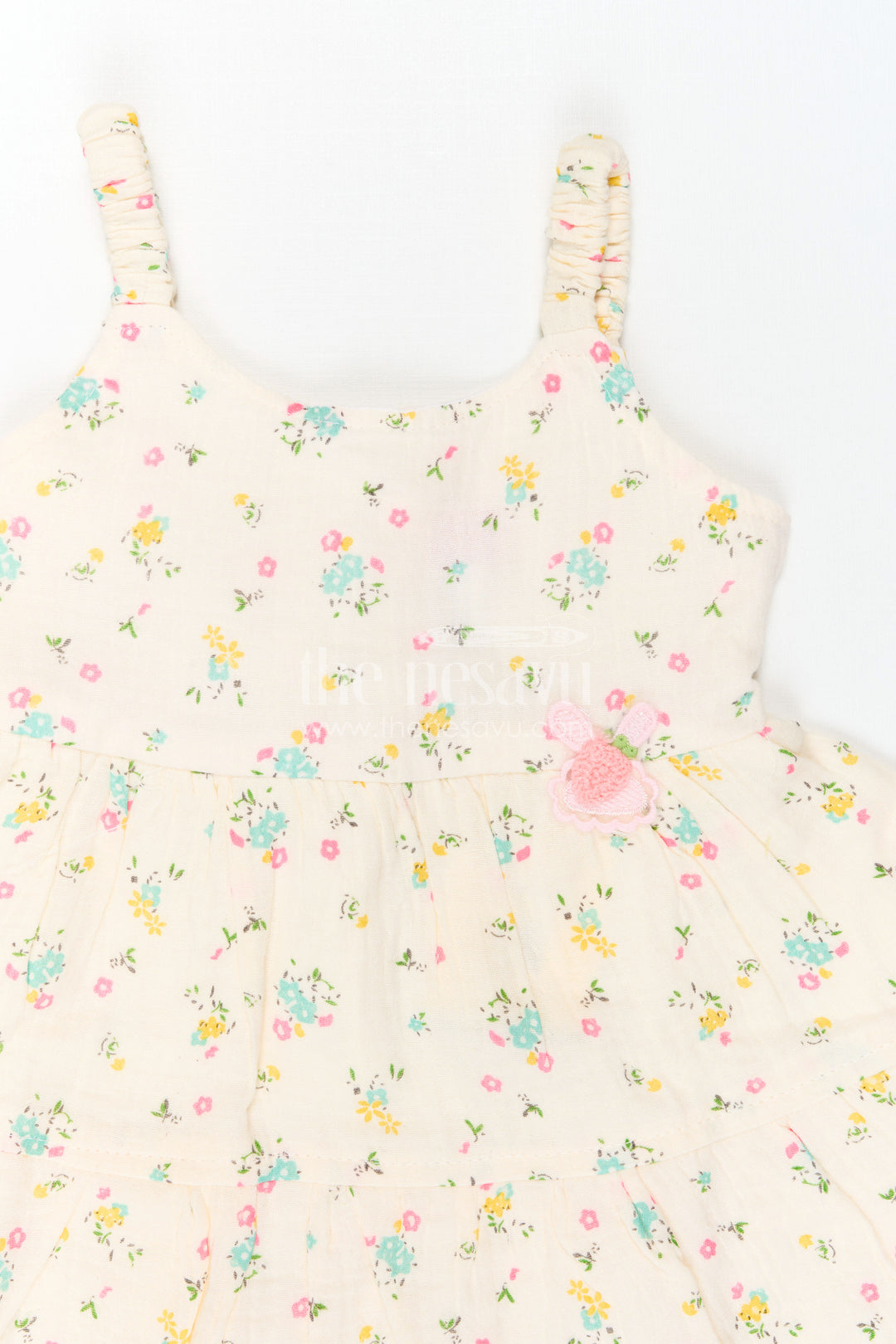 The Nesavu Baby Cotton Frocks Baby Girl Sundress for Garden Party Moments Nesavu Nesavu Baby Girl Sundress For Garden Party Moments With Muslin Cotton And Floral Print