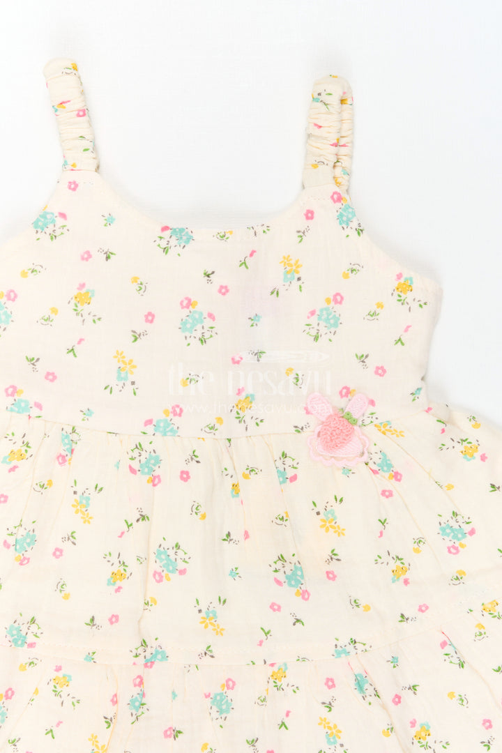 The Nesavu Baby Cotton Frocks Baby Girl Sundress for Garden Party Moments Nesavu Nesavu Baby Girl Sundress For Garden Party Moments With Muslin Cotton And Floral Print