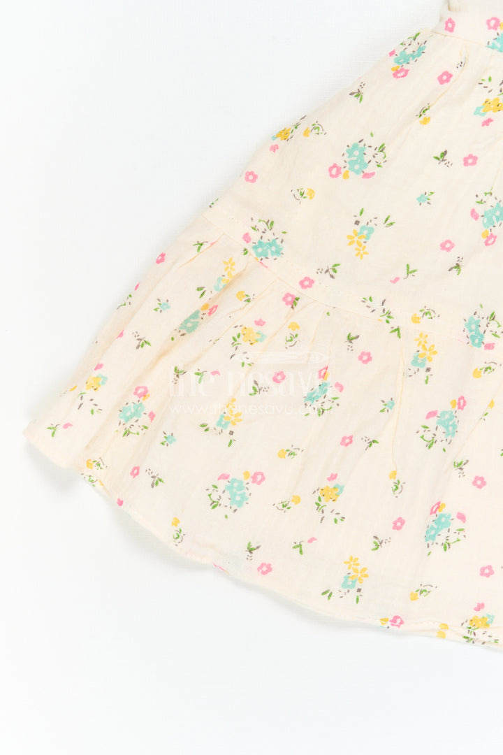 The Nesavu Baby Cotton Frocks Baby Girl Sundress for Garden Party Moments Nesavu Nesavu Baby Girl Sundress For Garden Party Moments With Muslin Cotton And Floral Print