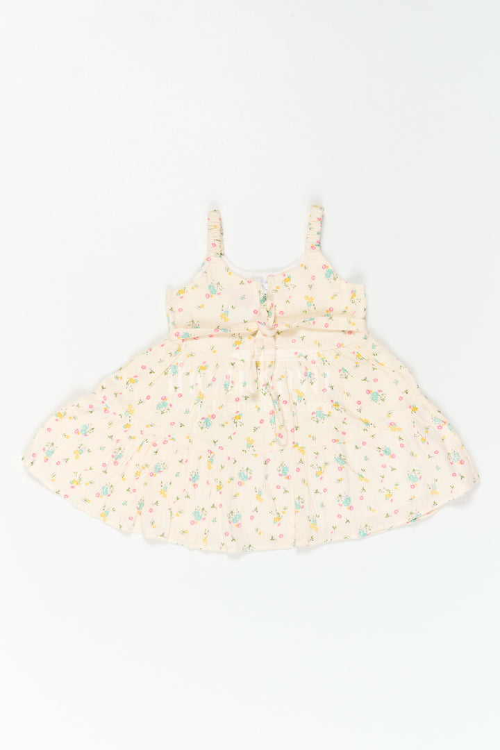 The Nesavu Baby Cotton Frocks Baby Girl Sundress for Garden Party Moments Nesavu Nesavu Baby Girl Sundress For Garden Party Moments With Muslin Cotton And Floral Print