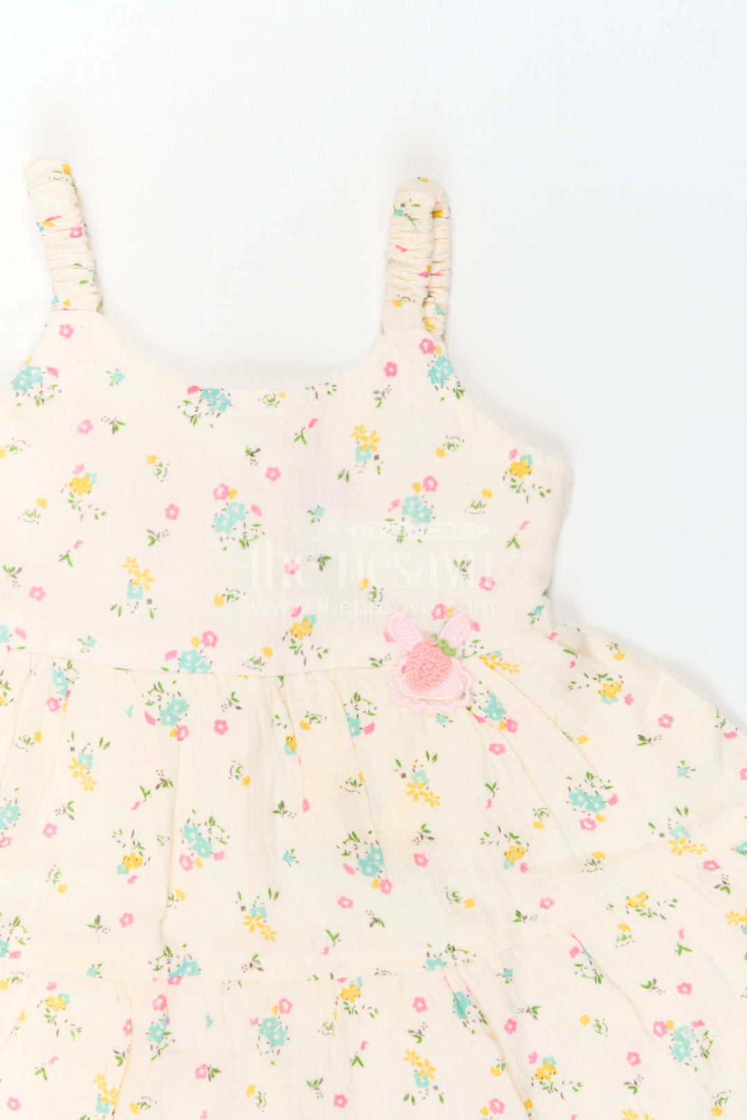 The Nesavu Baby Cotton Frocks Baby Girl Sundress for Garden Party Moments Nesavu Nesavu Baby Girl Sundress For Garden Party Moments With Muslin Cotton And Floral Print