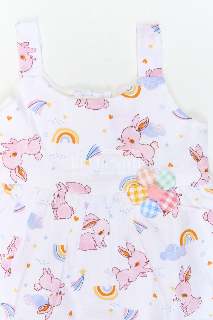 The Nesavu Baby Cotton Frocks Baby Printed Frock for Casual Festive Visits Nesavu Nesavu Baby Printed Frock For Casual Festive Visits With Muslin Cotton Comfort And Soft Flare