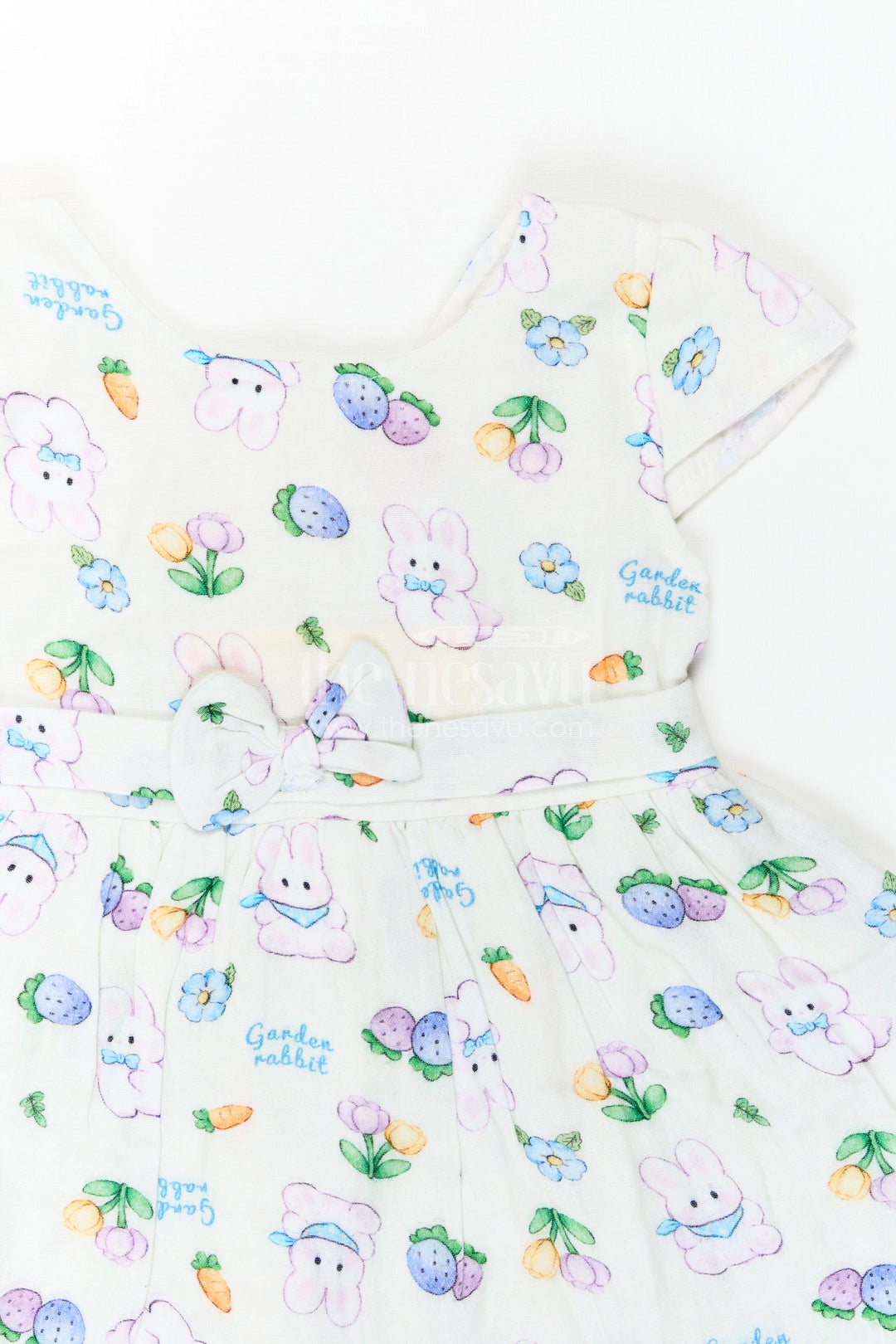 The Nesavu Baby Cotton Frocks Baby Printed Frock for Garden Playdates Nesavu Nesavu Baby Printed Frock For Garden Playdates With Muslin Cotton Comfort And Bunny Print