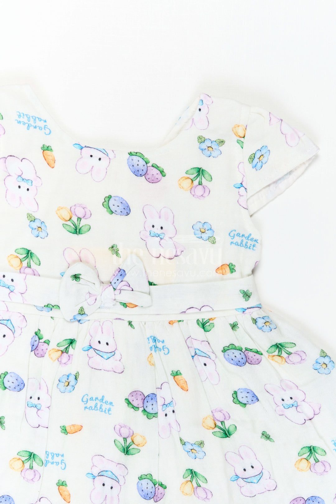The Nesavu Baby Cotton Frocks Baby Printed Frock for Garden Playdates Nesavu Nesavu Baby Printed Frock For Garden Playdates With Muslin Cotton Comfort And Bunny Print